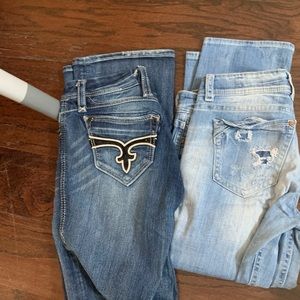 2 pairs rock revival and a buckle black jean